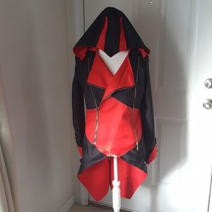 Assassin's Creed Red and Black Costume Jacket